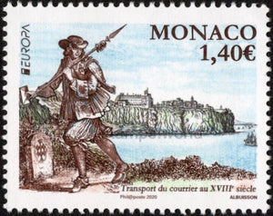 Monaco. 2020 Europa. Ancient Postal Routes. MNH