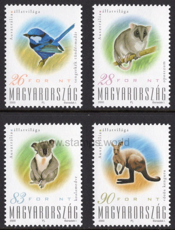 Hungary. 2000 Animals of Australia. MNH