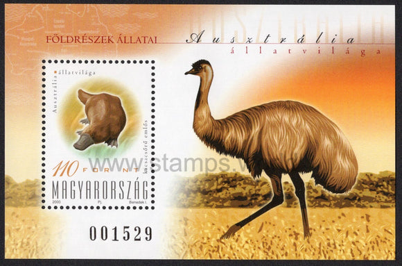 Hungary. 2000 Animals of Australia. MNH