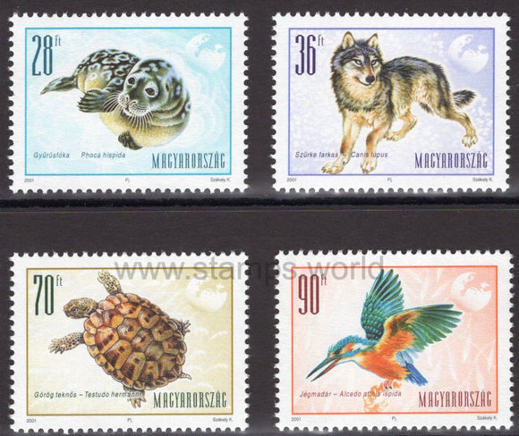 Hungary. 2001 Animals of Europe. MNH