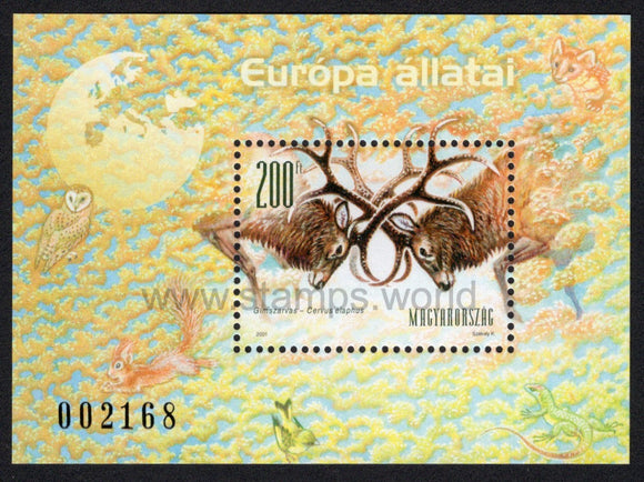 Hungary. 2001 Animals of Europe. MNH