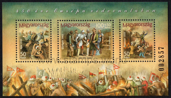 Hungary. 2002 450 years of Battles Against the Turks. MNH