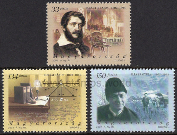 Hungary. 2002 Famous Hungarians. MNH