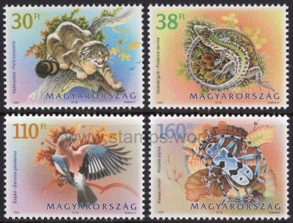 Hungary. 2002 Animals of Hungary. MNH