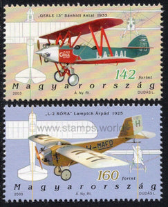 Hungary. 2003 Airplanes. MNH