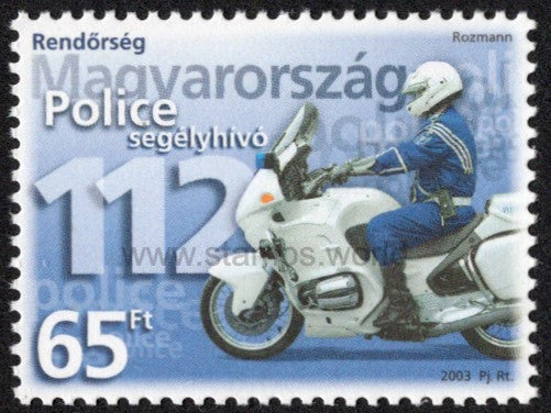 Hungary. 2003 Police. MNH