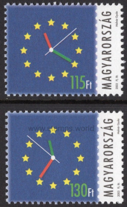 Hungary. 2003 European Union Membership. MNH