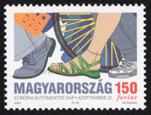 Hungary. 2003 European Automobile Free Day. MNH