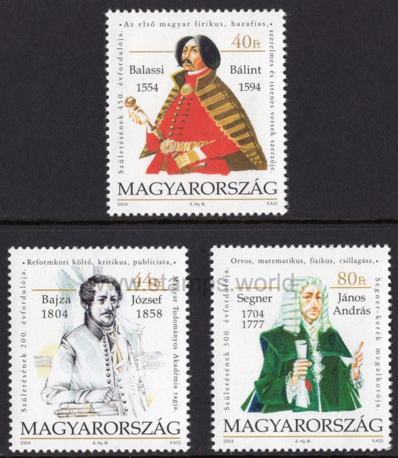 Hungary. 2004 Famous People. MNH