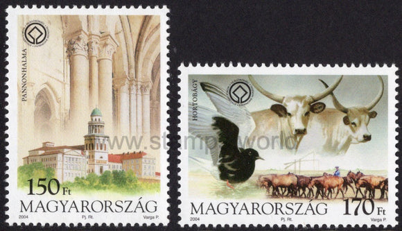 Hungary. 2004 UNESCO World Heritage Sites. MNH
