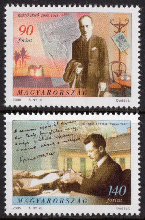 Hungary. 2005 Writers. MNH