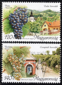 Hungary. 2005 Grapes and Wine Regions. MNH