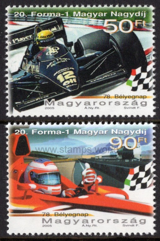 Hungary. 2005 Formula 1. MNH