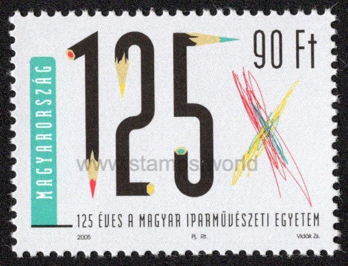 Hungary. 2005 125 Years of University of Craft and Design. MNH