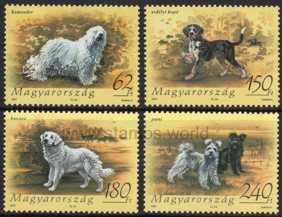 Hungary. 2007 Dogs. MNH