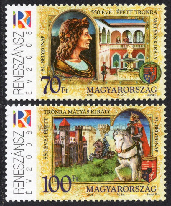 Hungary. 2008 Stamp Day. King Matyas. MNH