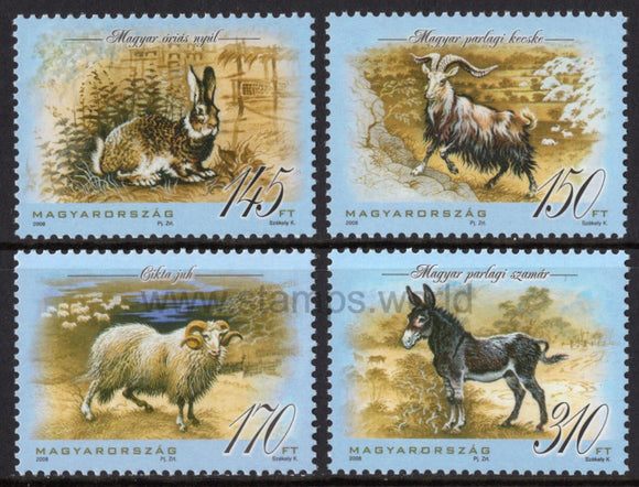 Hungary. 2008 Animals. MNH