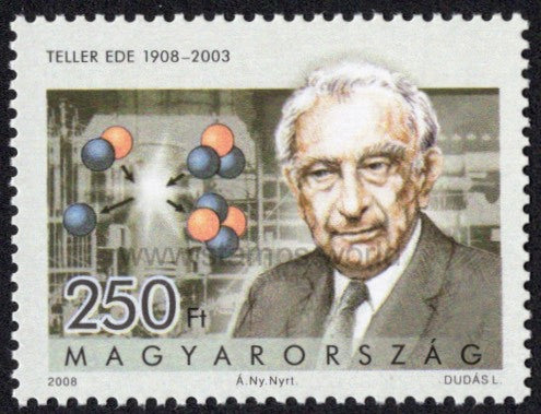 Hungary. 2008 Edward Teller. MNH
