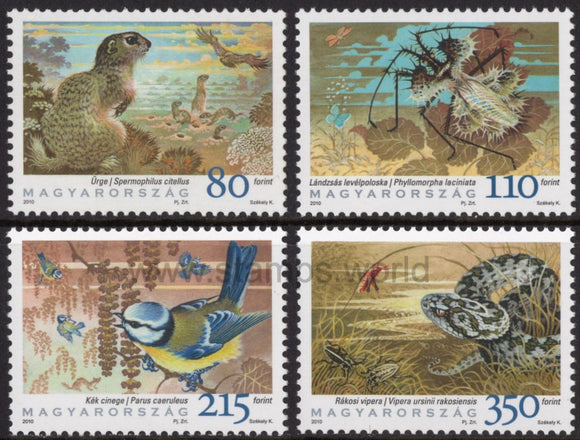 Hungary. 2010 Fauna of Hungary. Year of Biodiversity. MNH