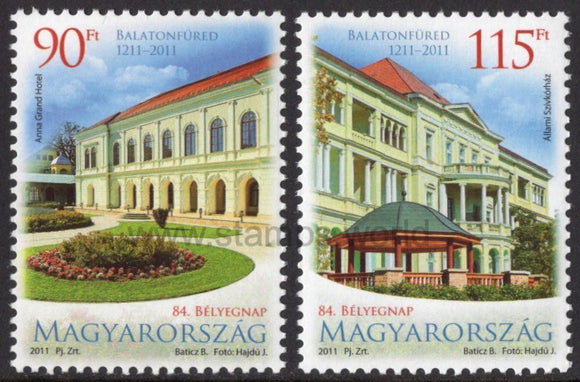 Hungary. 2011 Stamp Day. 800 Years of City of Balatonfured. MNH
