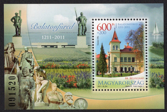 Hungary. 2011 Stamp Day. 800 Years of City of Balatonfured. MNH