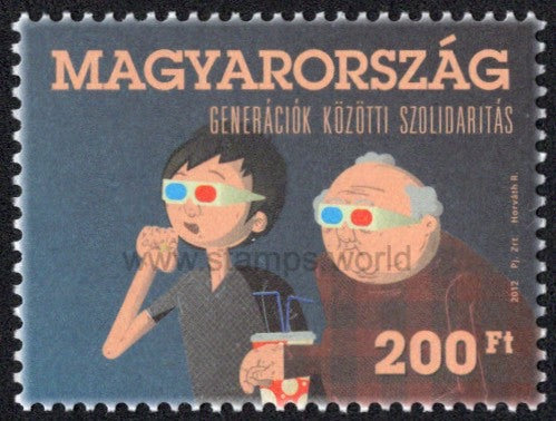 Hungary. 2012 Solidarity between Generations. MNH