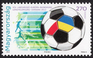 Hungary. 2012 UEFA EURO 2012. Italy, Croatia-Hungary, and Poland-Ukraine. MNH