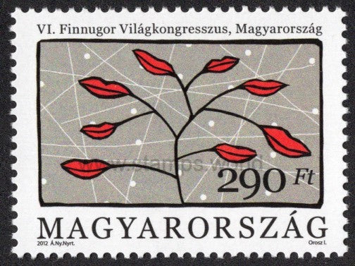 Hungary. 2012 6th World Congress of Finno-Ugric Peoples. MNH