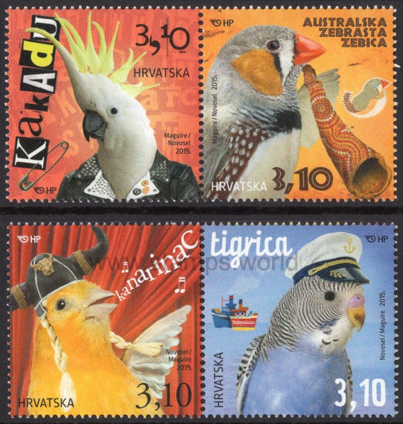 Croatia. 2015 Children's World. Birds. MNH