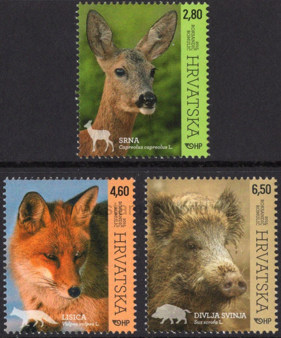 Croatia. 2015 Woodland Animals. MNH
