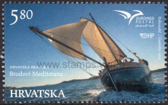Croatia. 2015 Euromed. Ships of the Mediterranean Sea. MNH