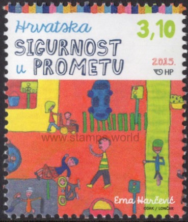 Croatia. 2015 Traffic Safety. MNH