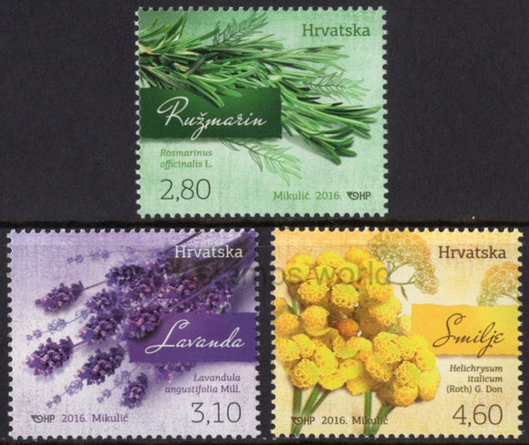 Croatia. 2016 Croatian Flora. MNH
