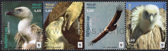 Croatia. 2017 WWF. Griffon Vulture. MNH