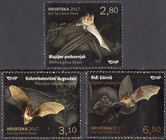 Croatia. 2017 Bats. MNH