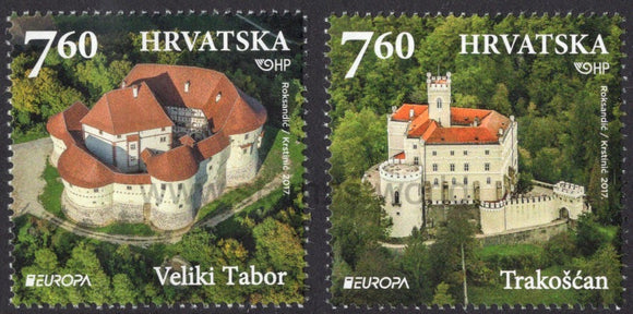 Croatia. 2017 Europa. Castles. MNH