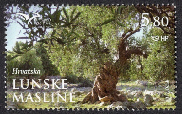 Croatia. 2017 Euromed. Trees of Mediterranean. MNH