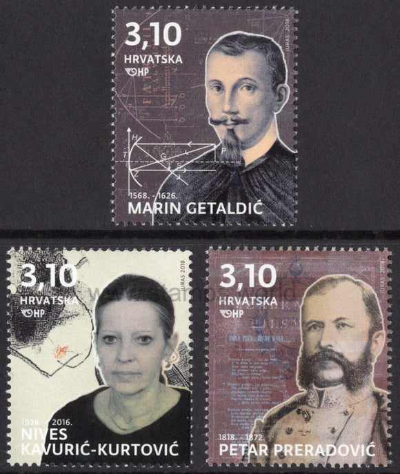 Croatia. 2018 Famous Croats. MNH
