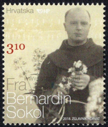Croatia. 2018 Fr. Bernardin Sokol. MNH