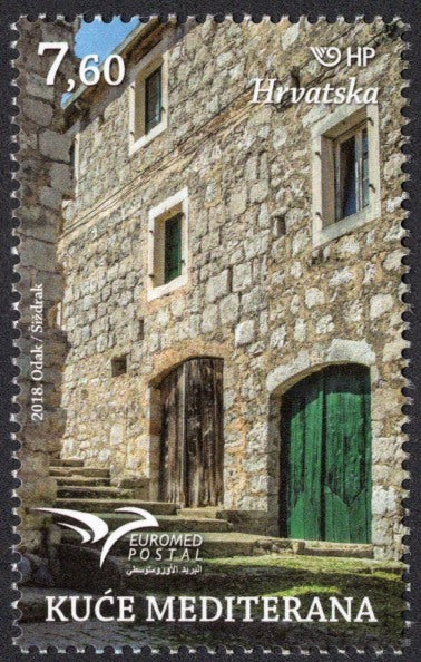 Croatia. 2018 Euromed. Mediterranean Houses. MNH