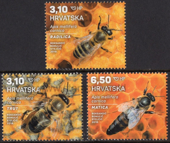 Croatia. 2019 Honey Bees. MNH