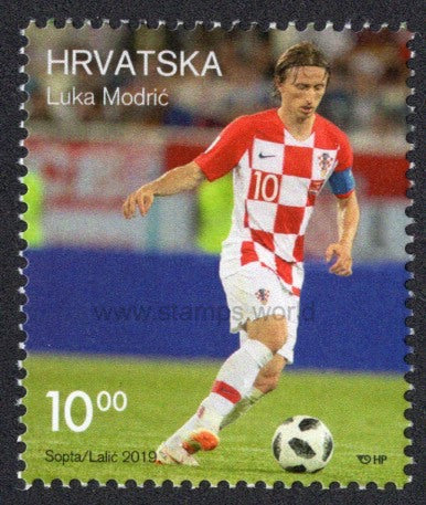 Croatia. 2019 Luka Modric. Soccer player. MNH