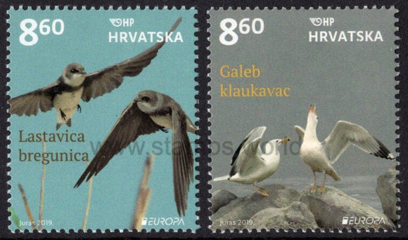 Croatia. 2019 Europa. National Birds. MNH