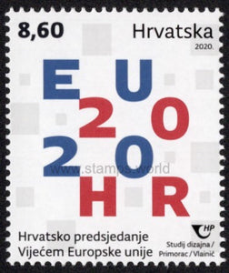 Croatia. 2020 Croatian Presidency of Council of EU. MNH