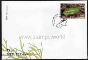 Croatia. 2016 Euromed. Fishes of Mediterranean Sea. FDC
