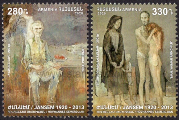 Armenia. 2020 Artworks by Jean Jansem (Hovhannes Semerdjian). MNH