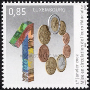 Luxembourg. 2012 10 Years of Euro. MNH
