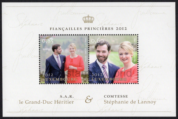 Luxembourg. 2012 Royal Engagements. MNH