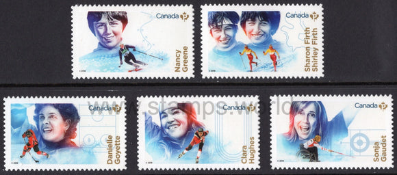 Canada. 2018 Women in Winter Sports. MNH