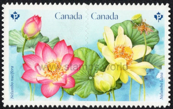 Canada. 2018 Lotus. MNH